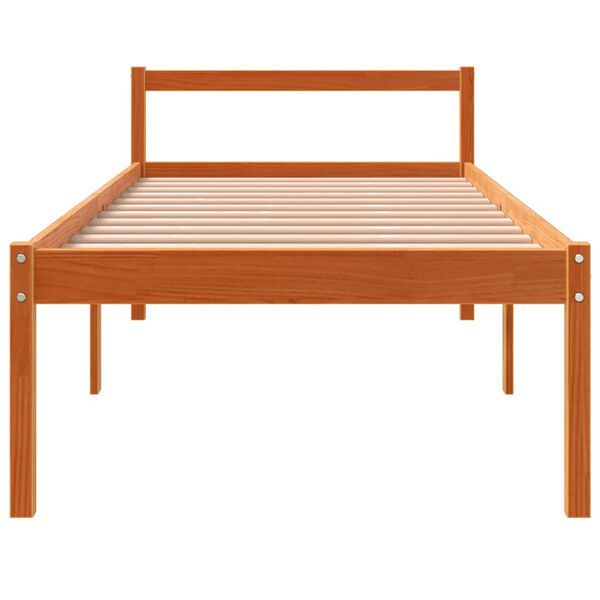 vidaXL Lit pour personne &acirc;g&eacute;e sans matelas 90x190 cm bois pin massif