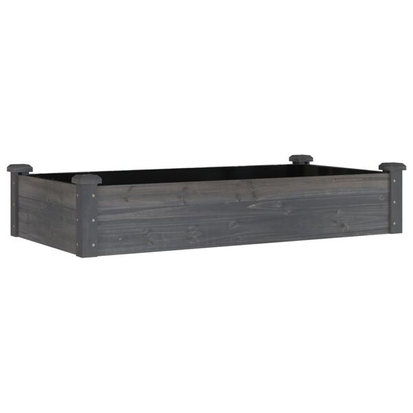 vidaXL Lit surélevé de jardin doublure 120x60x25 cm bois massif sapin
