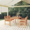 vidaXL Ensemble &agrave; manger de jardin 4 pcs Bois de teck massif