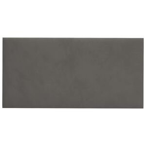 vidaXL T&ecirc;te de lit murale 12 pcs Gris fonc&eacute; 30 x 15 cm Velours