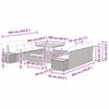 vidaXL Ensemble de canap&eacute; de jardin 11 pcs Beige Poly rotin