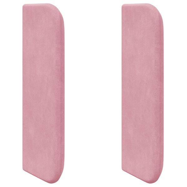 vidaXL Oreille de t&ecirc;te de lit Rose 40,5 x 40,5 x 4 cm Velours