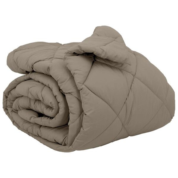 vidaXL Duvet d'hiver Gris clair 220 x 200 cm Microfibre