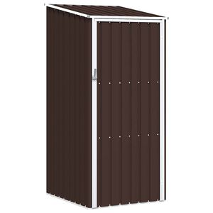 vidaXL Abri de jardin Marrron 87x98x159 cm Acier galvanis&eacute;