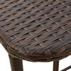 VidaXL Table de jardin pliante marron 90 x 51 x 75 cm polyrotin