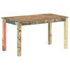 vidaXL Table de salle à manger Bois de récupération solide 140x70x76cm