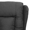 vidaXL Fauteuil de massage inclinable Gris foncé Tissu