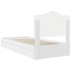 vidaXL Lit de Rangement Blanc 75 x 190 cm Bois d'ingénierie