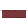 vidaXL Coussin de banc de jardin rouge bordeaux mélangé tissu