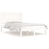 vidaXL Cadre de lit sans matelas blanc 120x190 cm bois massif