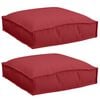 vidaXL Coussin 2 pcs Bordeaux 40 x 40 x 8 cm Tissu Oxford