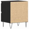 vidaXL Cabinet de chevet avec tiroir 2 pcs Ch&ecirc;ne noir 40 x 35 x 50 cm