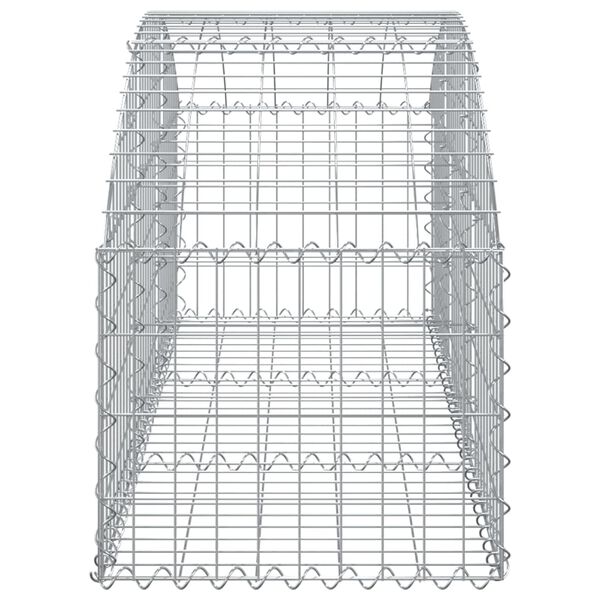 vidaXL Panier de gabions arqué 150x50x40/60 cm Fer galvanisé