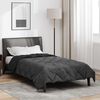 vidaXL Duvet d'&eacute;t&eacute; simple Noir et anthracite 200 x 155 cm Microfibre