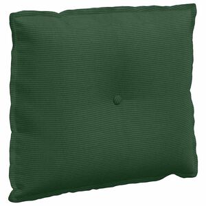 vidaXL Coussin de Dos Vert Jungle 60 x 50 cm Tissu en velours c&ocirc;tel&eacute;