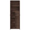 vidaXL Buffet haut chêne marron 60x35x180 cm bois d'ingénierie