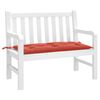 vidaXL Coussin de banc de jardin rouge mélangé 100x50x7 cm tissu