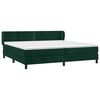 vidaXL Sommier &agrave; lattes de lit et matelas Vert fonc&eacute; 200x200cm Velours