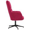 vidaXL Chaise de relaxation Rouge bordeaux Velours