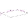vidaXL Dessus de table 90x80x2,5 cm bord vivant bois massif manguier
