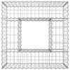 vidaXL Lit sur&eacute;lev&eacute; gabion Argent&eacute; 80 x 80 x 40 cm Acier galvanis&eacute;