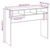vidaXL Table console vieux bois 105x30x80 cm bois d'ing&eacute;nierie