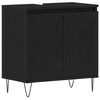 vidaXL Meuble de Lavabo de Salle de Bain Ch&ecirc;ne noir 58 x 33 x 60 cm