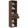 vidaXL Buffet haut chêne marron 45x42,5x185 cm bois d'ingénierie