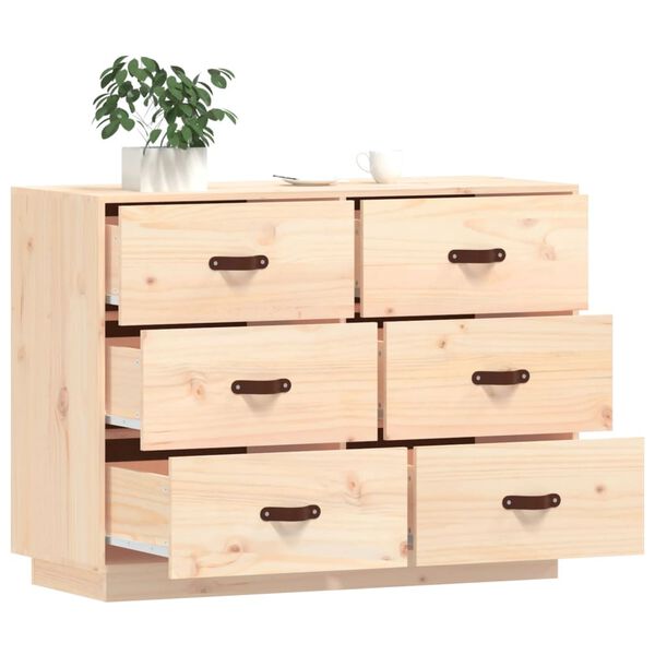 vidaXL Buffet 100x40x75 cm Bois massif de pin
