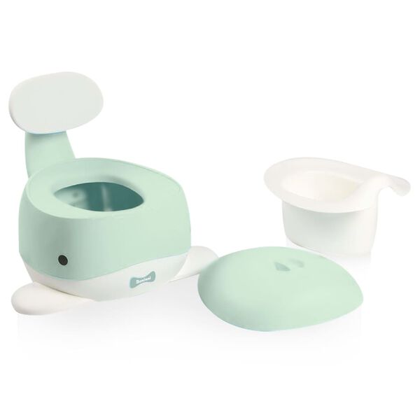 Baninni Pot de toilette Whale Vert