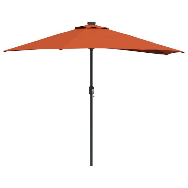 vidaXL Parasol de jardin Terre cuite 294 x 150 x 224 cm