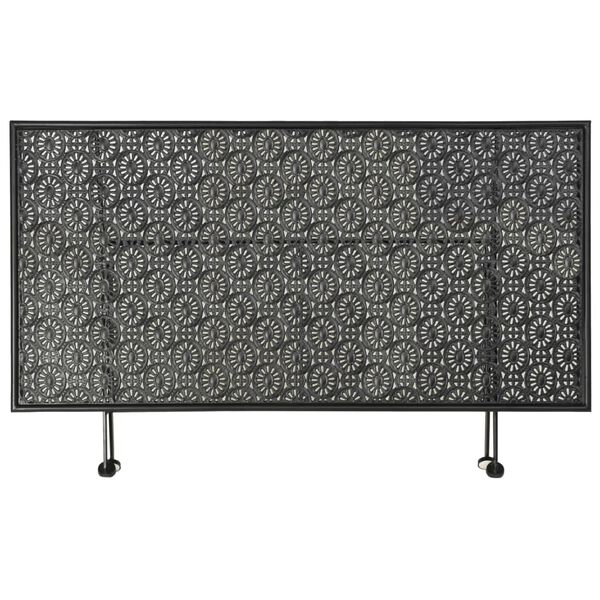 vidaXL Table basse pliante Style vintage M&eacute;tal 100x50x45 cm Noir