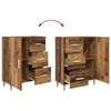 vidaXL Buffet Bois ancien 34 x 69,5 x 90 cm Bois d'ing&eacute;nierie