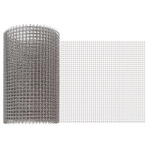 vidaXL &Eacute;cran en maille 20 x 200 cm 3 Mesh Acier Inoxydable 201 Argent&eacute;