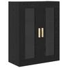 vidaXL Haut Armoire Ch&ecirc;ne noir 69,5 x 34 x 180 cm