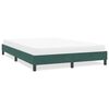 vidaXL Cadre de lit sans matelas vert foncé 160x210 cm velours