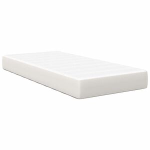 vidaXL Matelas de Lit avec matelas Cr&egrave;me 90 x 190 cm tissu