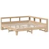 vidaXL Lit biblioth&egrave;que sans matelas 180x200 cm bois massif de pin