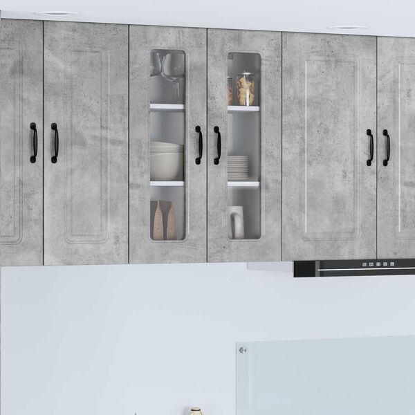 vidaXL Armoire de cuisine Kalmar Gris b&eacute;ton 60 x 31 x 80 cm