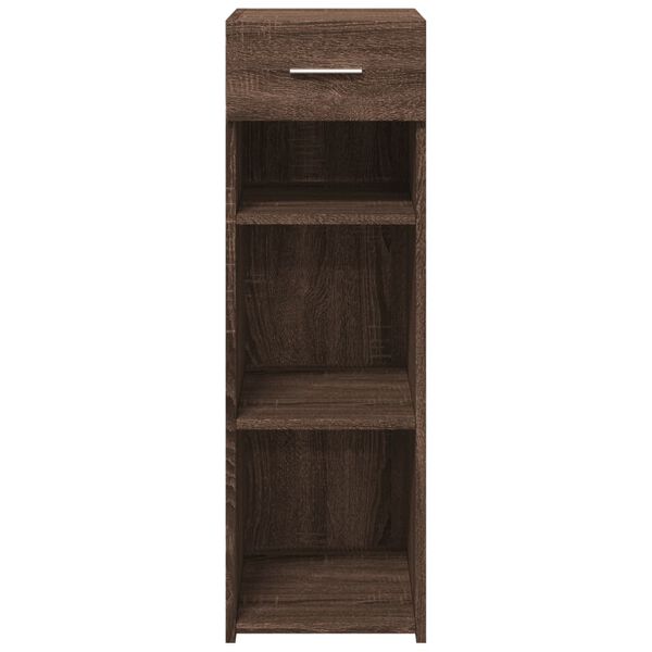 vidaXL Buffet ch&ecirc;ne marron 30x42,5x93 cm bois d'ing&eacute;nierie