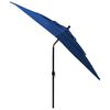 vidaXL Parasol de jardin à 3 niveaux avec mât en aluminium bleu azuré