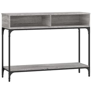 vidaXL Table console sonoma gris 100x30,5x75 cm bois d'ing&eacute;nierie