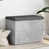 vidaXL Banc de rangement gris b&eacute;ton 62x42x45 cm bois d'ing&eacute;nierie
