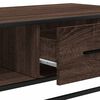 vidaXL Table basse ch&ecirc;ne marron 100x57x35cm bois d'ing&eacute;nierie et m&eacute;tal