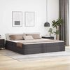 vidaXL Lit avec rangement et matelas avec matelas 2 pcs Gris Cuir