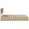 vidaXL Lit de Rangement Ch&ecirc;ne Sonoma 160 x 200 cm Bois d'ing&eacute;nierie