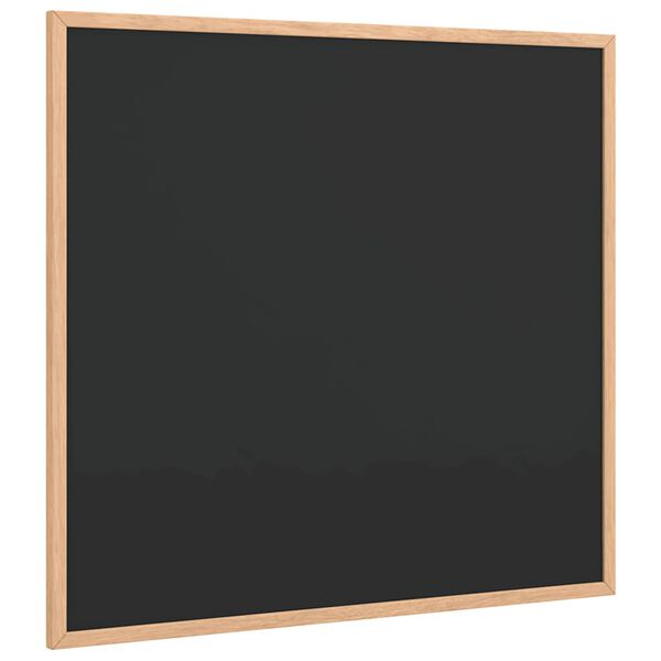 vidaXL Tableau noir avec cadre en bois de pin massif noir 60x55 cm