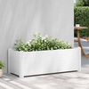 vidaXL Lit surélevé de jardin PP Blanc 100x43x35 cm