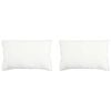 vidaXL Oreiller 2 pc 40 x 80 cm Fibre de bambou Blanc