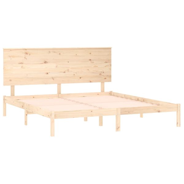 vidaXL Cadre de lit sans matelas 200x200 cm bois massif de pin